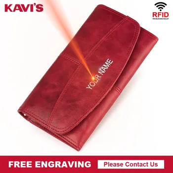 KAVIS Fashion Women Wallet Cowhide Genuine Leather Female Long Clutches Walets Ladies Handy Money Bag for Cell Phone Engraving 
KAVIS Fashion Women Wallet Cowhide Genuine Leather Female Long Clutches Walets Ladies Handy Money Bag for Cell Phone Engraving