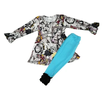 2019 Halloween style long sleeve tunic+legging suit 
2019 Halloween style long sleeve tunic+legging suit