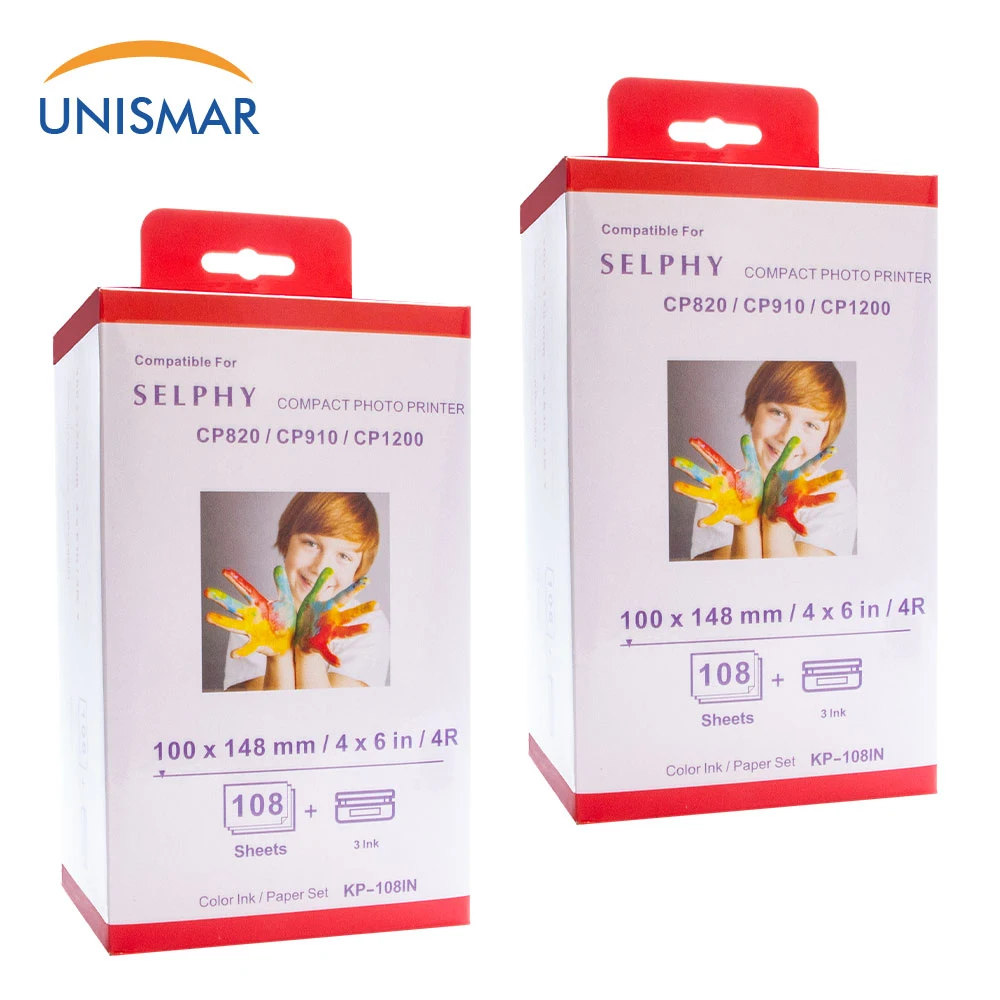 6 Inch KP-36IN KP-108IN 2 Set Paper Ink Cartridges for Canon Selphy CP Series Photo Printer CP1200 CP1300 CP910 CP900 Printer
6 Inch KP-36IN KP-108IN 2 Set Paper Ink Cartridges for Canon Selphy CP Series Photo Printer CP1200 CP1300 CP910 CP900 Printer