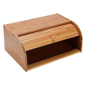Wooden Bread Box Countertop Bread Cake Pastry Cookie Biscuit Storage Bin Roll Top Bread Keeper Boxes for Kitchen Countertop
Wooden Bread Box Countertop Bread Cake Pastry Cookie Biscuit Storage Bin Roll Top Bread Keeper Boxes for Kitchen Countertop