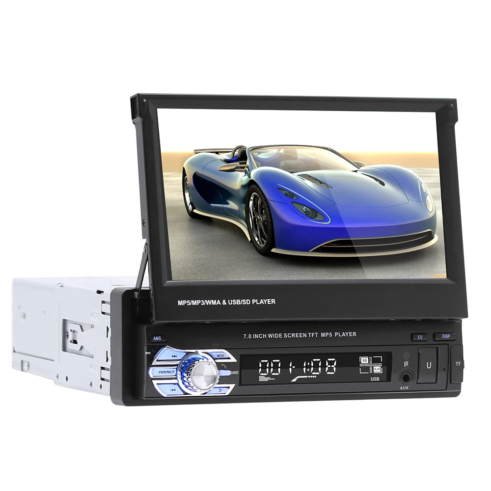 Mayitr 1pc 1DIN 7" Touch Screen bluetooth-compatible Car Radio Stereo 8 IR LED Backup Camera FM TF Flip Out Head Unit MP5 Player
Mayitr 1pc 1DIN 7" Touch Screen bluetooth-compatible Car Radio Stereo 8 IR LED Backup Camera FM TF Flip Out Head Unit MP5 Player