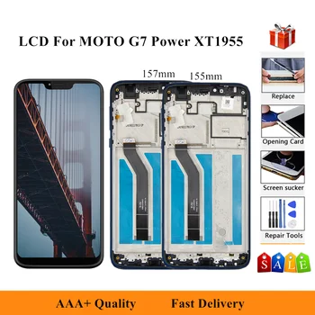 155mm LCD For Motorola G7 Power XT1955-1-2-4-7 LCD Display Touch Screen Digitizer Assembly 157mm For Moto XT1955-5-6
155mm LCD For Motorola G7 Power XT1955-1-2-4-7 LCD Display Touch Screen Digitizer Assembly 157mm For Moto XT1955-5-6