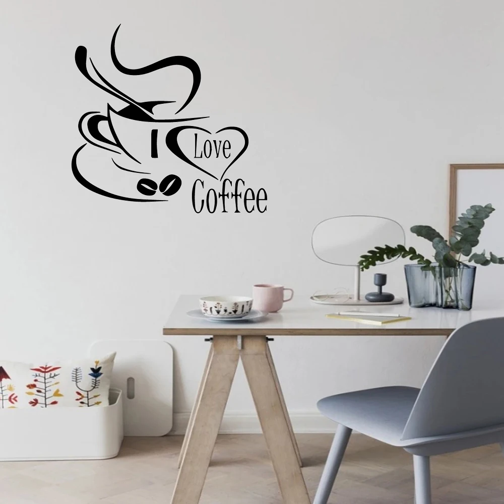 3D Coffee Vinyl Wall Stickers Art Decal Coffee Shop Windows Glass Sticker For Kitchen Room Decor Vinyl Sticker Mural
3D Coffee Vinyl Wall Stickers Art Decal Coffee Shop Windows Glass Sticker For Kitchen Room Decor Vinyl Sticker Mural