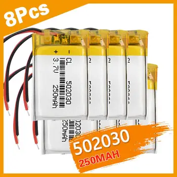3/4/8PCS 502030 Li-Po Rechargeable lithium battery 3.7v 250MAH small speakers point reading pen mp3 Bluetooth cell batteries 
3/4/8PCS 502030 Li-Po Rechargeable lithium battery 3.7v 250MAH small speakers point reading pen mp3 Bluetooth cell batteries