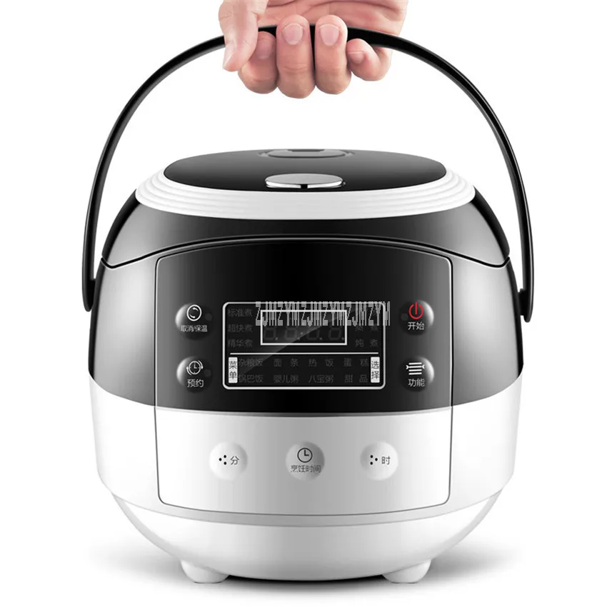2.0L Mini Intelligent Electric Rice Cooker Household Rice Porridge Soup Cooking Machine 24H Timing Function 350W 220V JZFB-351C
2.0L Mini Intelligent Electric Rice Cooker Household Rice Porridge Soup Cooking Machine 24H Timing Function 350W 220V JZFB-351C