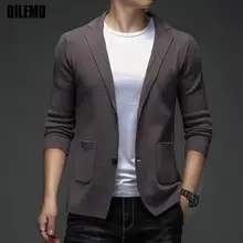 2022 Top Quality New Designer Brand Casual Fashion Striped Slim Fit Night Mens Knitted Blazer Suite Jacket Elegant Mens Clothing 2022 Top Quality New Designer Brand Casual Fashion Striped Slim Fit Night Mens Knitted Blazer Suite Jacket Elegant Mens Clothing
