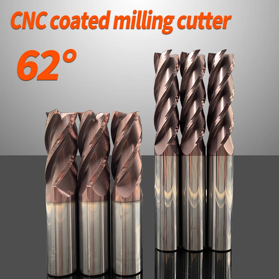 65° Tungsten Steel Milling Cutter 4 Flutes High Hard Coating Alloy End Milling Cutter CNC Milling Cutter Tool
65° Tungsten Steel Milling Cutter 4 Flutes High Hard Coating Alloy End Milling Cutter CNC Milling Cutter Tool