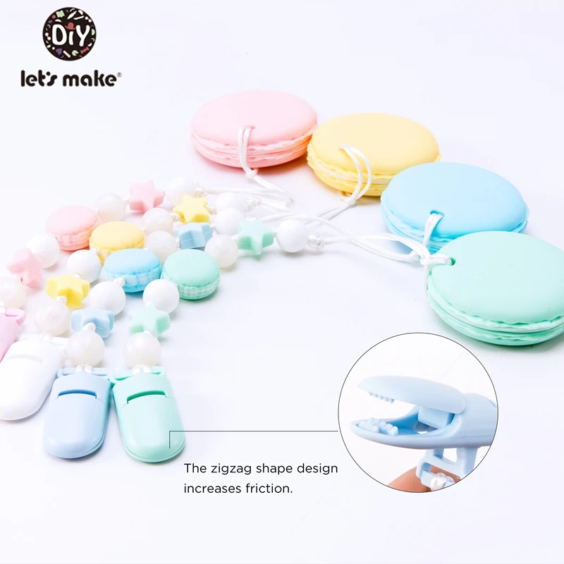 Let's Make Pacifier Chain Personalized Baby Gift Girl Cookies 1PC Silicone Teether Star PVC Free Plastic Baby Holder Products
Let's Make Pacifier Chain Personalized Baby Gift Girl Cookies 1PC Silicone Teether Star PVC Free Plastic Baby Holder Products