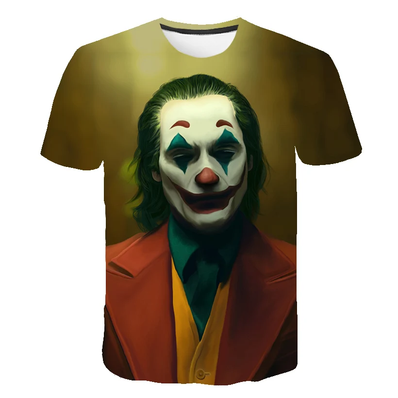 2020 trendy summer 3D printing creative design clown face casual all-around men's short sleeve street style funny T-shirt s-6xl
2020 trendy summer 3D printing creative design clown face casual all-around men's short sleeve street style funny T-shirt s-6xl