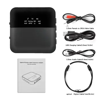 Receiver Transmitter 2 In 1 Wireless 5.0 Audio Adapter B20 Suitable For TV Notebook Computer Stereo System Headset
Receiver Transmitter 2 In 1 Wireless 5.0 Audio Adapter B20 Suitable For TV Notebook Computer Stereo System Headset