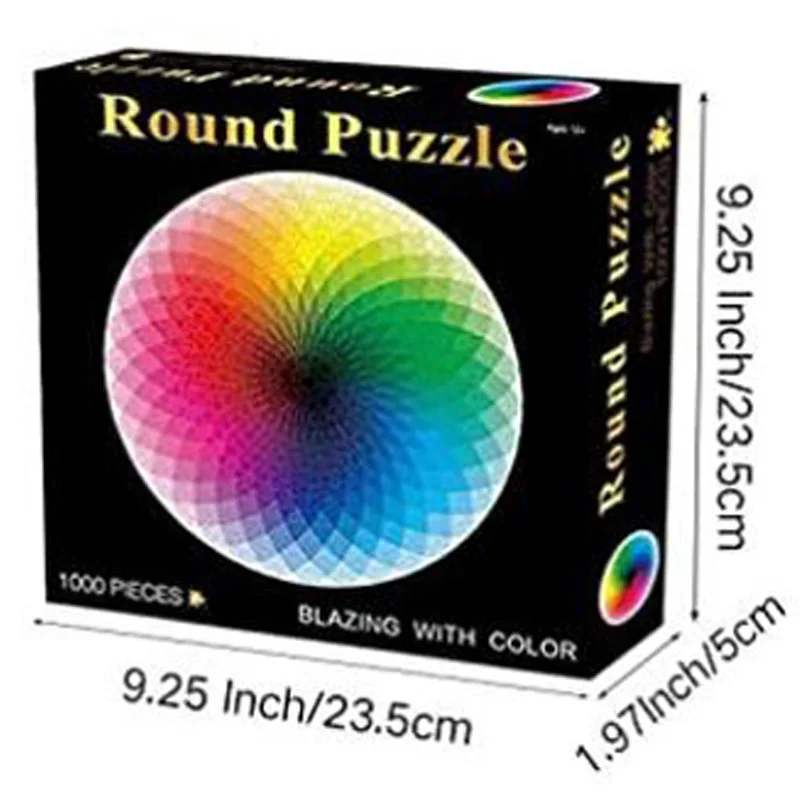 1000pcs/set Colorful Rainbow Round Geometrical Photo Puzzle Adult Kids DIY Educational Reduce Stress Toy Jigsaw Puzzle Paper
1000pcs/set Colorful Rainbow Round Geometrical Photo Puzzle Adult Kids DIY Educational Reduce Stress Toy Jigsaw Puzzle Paper