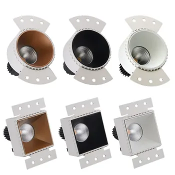 Cob embedded ceiling lamp LED circular frameless spotlight / wall washing lamp ceiling embedded adjustable angle dimming
Cob embedded ceiling lamp LED circular frameless spotlight / wall washing lamp ceiling embedded adjustable angle dimming