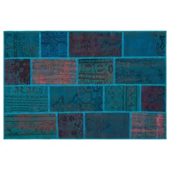 Handmade Turquoise Vintage Overdyed Patchwork Area Rug 120x180 Cm-3'11''X5'11''
Handmade Turquoise Vintage Overdyed Patchwork Area Rug 120x180 Cm-3'11''X5'11''