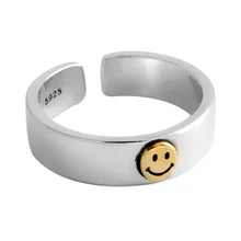 INS Retro Smile Face Ring Female Smile Ring Student Open Finger Adjustable Rings Personality Jewelry 
INS Retro Smile Face Ring Female Smile Ring Student Open Finger Adjustable Rings Personality Jewelry