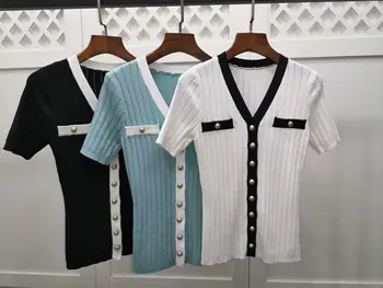 2020 new women hollow knitted short sleeve cardigans sweater female casual sweater 3 color ddxgz2 
2020 new women hollow knitted short sleeve cardigans sweater female casual sweater 3 color ddxgz2