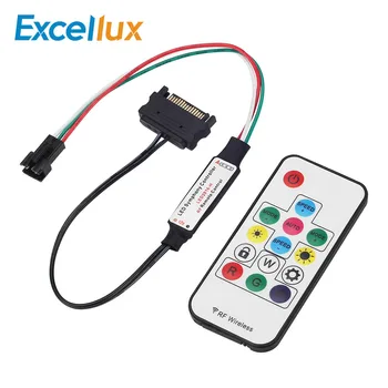 SATA interface DC12V LED Symphony controller + RF 14Keys remote control for WS2811 2811 led strip light
SATA interface DC12V LED Symphony controller + RF 14Keys remote control for WS2811 2811 led strip light