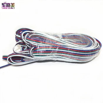 

5m/10m Extension Cable 2pin/3pin/4pin /5pin Wire 22 AWG For WS2812b 2811 2801 5050 RGBW LED Strip Light 5050 3528 Single Color