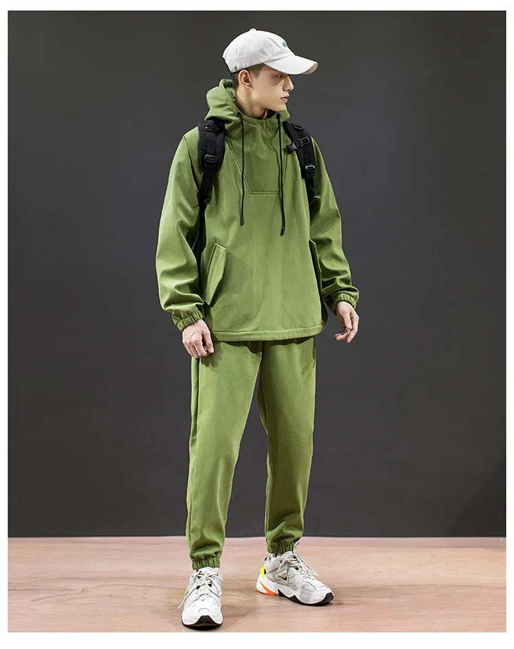 2020 Korean Trend Loose Plus Velvet Jogging 2-piece Men's Fitness Running Sports Set Sport Suit
2020 Korean Trend Loose Plus Velvet Jogging 2-piece Men's Fitness Running Sports Set Sport Suit