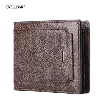 RFID Protection Man Business Short Wallet Genuine Real Leather Men Male Small Change Coin Purse Credit Bank ID Card Case Holder
RFID Protection Man Business Short Wallet Genuine Real Leather Men Male Small Change Coin Purse Credit Bank ID Card Case Holder