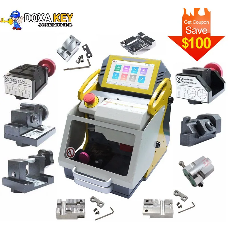 2022 Newest SEC E9 12 Clamps Automatic Key Cutting Machine For Auto And House Keys All Lost more than Slica Key Cutting Machine 
2022 Newest SEC E9 12 Clamps Automatic Key Cutting Machine For Auto And House Keys All Lost more than Slica Key Cutting Machine
