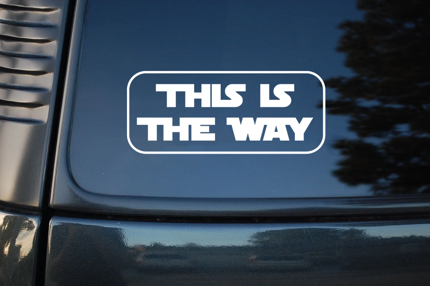 

Reflective Stickers "This Is The Way" Star Wars Car Sticker Computer Trunk Fashion Waterproof Car Accessories KK18*8cm