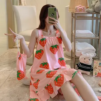 2020 New Womens Lace Floral Print Nightdress Silk Feel Sleeveless Nightie Sexy Sleepwear Nightdress Short Sleepwear Dresses
2020 New Womens Lace Floral Print Nightdress Silk Feel Sleeveless Nightie Sexy Sleepwear Nightdress Short Sleepwear Dresses