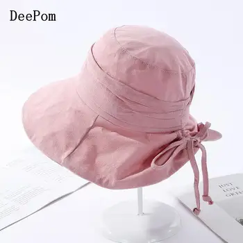 DeePom Hat Women Summer Bucket Hat Cap Sun Protection Solid Color Cotton Foldable Casual Hats For Women Ladies Gorro Gorras
DeePom Hat Women Summer Bucket Hat Cap Sun Protection Solid Color Cotton Foldable Casual Hats For Women Ladies Gorro Gorras