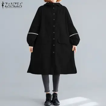 ZANZEA 2020 Fashion Women Long Trench Casual Loose Windbreaker Thick Loose Pockets Hoodies Coats Outwear Chaqueta Mujer
ZANZEA 2020 Fashion Women Long Trench Casual Loose Windbreaker Thick Loose Pockets Hoodies Coats Outwear Chaqueta Mujer