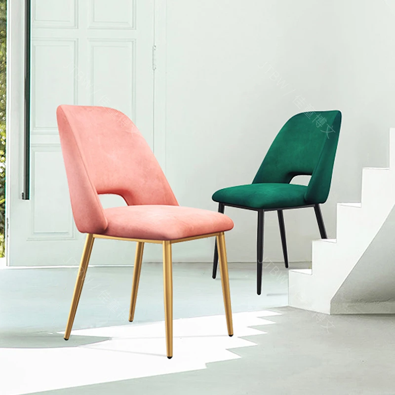 Modern Nordic Dining Chair Minimalist Customized Office Chair Lounge Chair Armchair Wrought Iron Home Backrest Luxury Makeup
Modern Nordic Dining Chair Minimalist Customized Office Chair Lounge Chair Armchair Wrought Iron Home Backrest Luxury Makeup