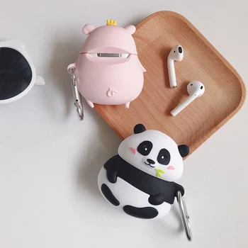 Bluetooth Wireless Earphone Protective Skin Cover Box Cute Panda Pig Soft Silicone Case Earphones for Airpods 1 2
Bluetooth Wireless Earphone Protective Skin Cover Box Cute Panda Pig Soft Silicone Case Earphones for Airpods 1 2