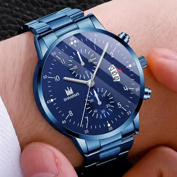 SHAARMS men watches stainless steel quartz wristwatch luxury man sport watch 2020 clocks relogio masculino
SHAARMS men watches stainless steel quartz wristwatch luxury man sport watch 2020 clocks relogio masculino