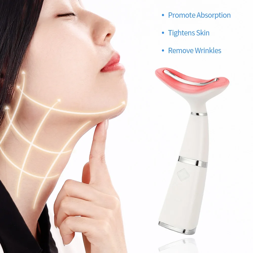 3 Colors LED Photon Heating Therapy Neck And Face Lifting Massager Vibration Skin Tighten Reduce Double Chin Anti-Wrinkle Device
3 Colors LED Photon Heating Therapy Neck And Face Lifting Massager Vibration Skin Tighten Reduce Double Chin Anti-Wrinkle Device