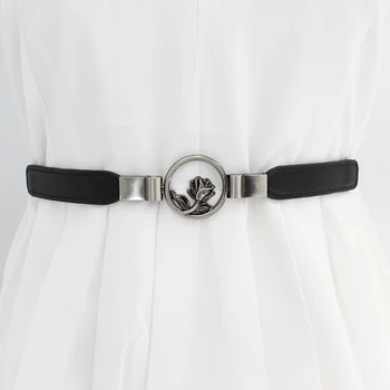Women Belt Retro Concise All-match PU Leather High-elastic Flower Decoration Buckle Belt For Dress
Women Belt Retro Concise All-match PU Leather High-elastic Flower Decoration Buckle Belt For Dress