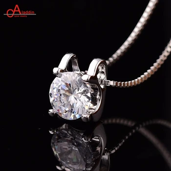 Aladdin 0.5-2ct Round Moissanite Pendant 18K White Gold Plated 925 Silver Necklace Diamond Test Passed Jewelry Women's Gift
Aladdin 0.5-2ct Round Moissanite Pendant 18K White Gold Plated 925 Silver Necklace Diamond Test Passed Jewelry Women's Gift