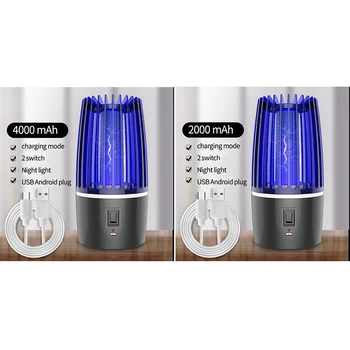 2 in 1 USB Rechargeable Mosquito Killer Lamp LED Zapper Insect Killer Pest Repeller Camping Light Mosquito Trap
2 in 1 USB Rechargeable Mosquito Killer Lamp LED Zapper Insect Killer Pest Repeller Camping Light Mosquito Trap