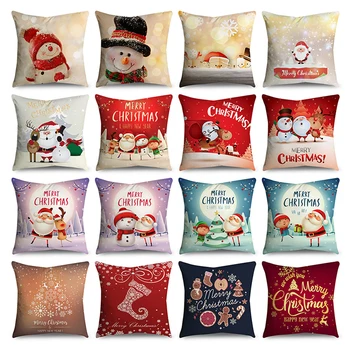 Christmas style polyester fiber cushion cover santa merry christmas gift home decoration decorative pillowcase
Christmas style polyester fiber cushion cover santa merry christmas gift home decoration decorative pillowcase