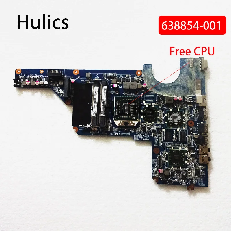 

Hulics Used 638854-001 Fit For HP Pavilion G4 G6 G7 Laptop Motherboard 638855-001 647627-001 DA0R22MB6D0 R22 DDR3 Mainboard