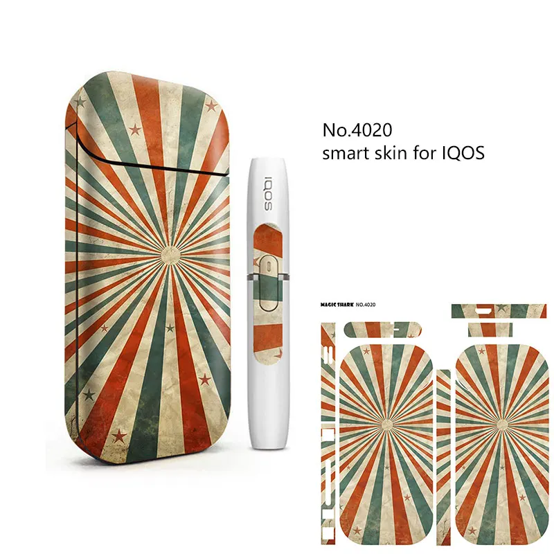 Новинка 2019 модная ультратонкая наклейка Magic Shark для IQOS 2 4 Plus на крышку электронной