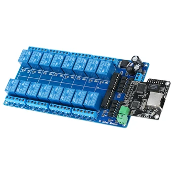 New Ethernet Control Module LAN WAN Network WEB Server RJ45 Port 16 Channel Relay LJ 
New Ethernet Control Module LAN WAN Network WEB Server RJ45 Port 16 Channel Relay LJ