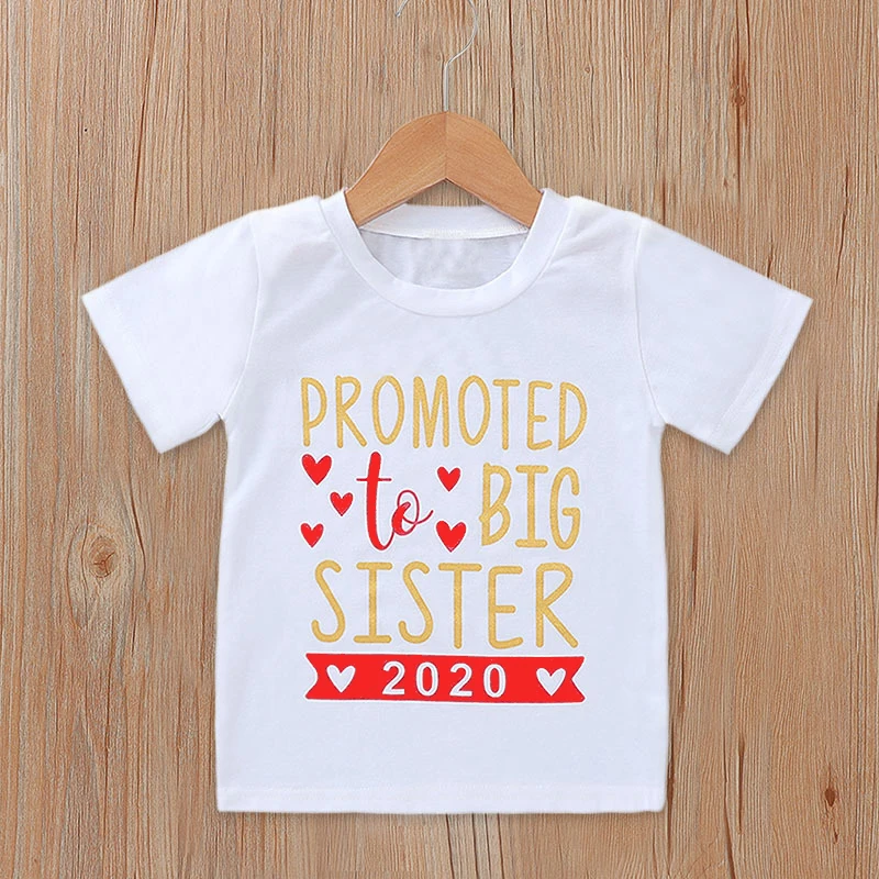 Kids Tshirt Summer Fashion Children Tshirt Short Sleeves Loose T Shirt Tops Promoted to Big Sister 2020 Letter Print Kids Cloth
Kids Tshirt Summer Fashion Children Tshirt Short Sleeves Loose T Shirt Tops Promoted to Big Sister 2020 Letter Print Kids Cloth