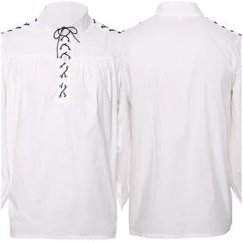 Halloween Shirt Men Medieval Renaissance Gothic Performance Clothes Night Bar Party Warrior Uniform Costume Adult
Halloween Shirt Men Medieval Renaissance Gothic Performance Clothes Night Bar Party Warrior Uniform Costume Adult