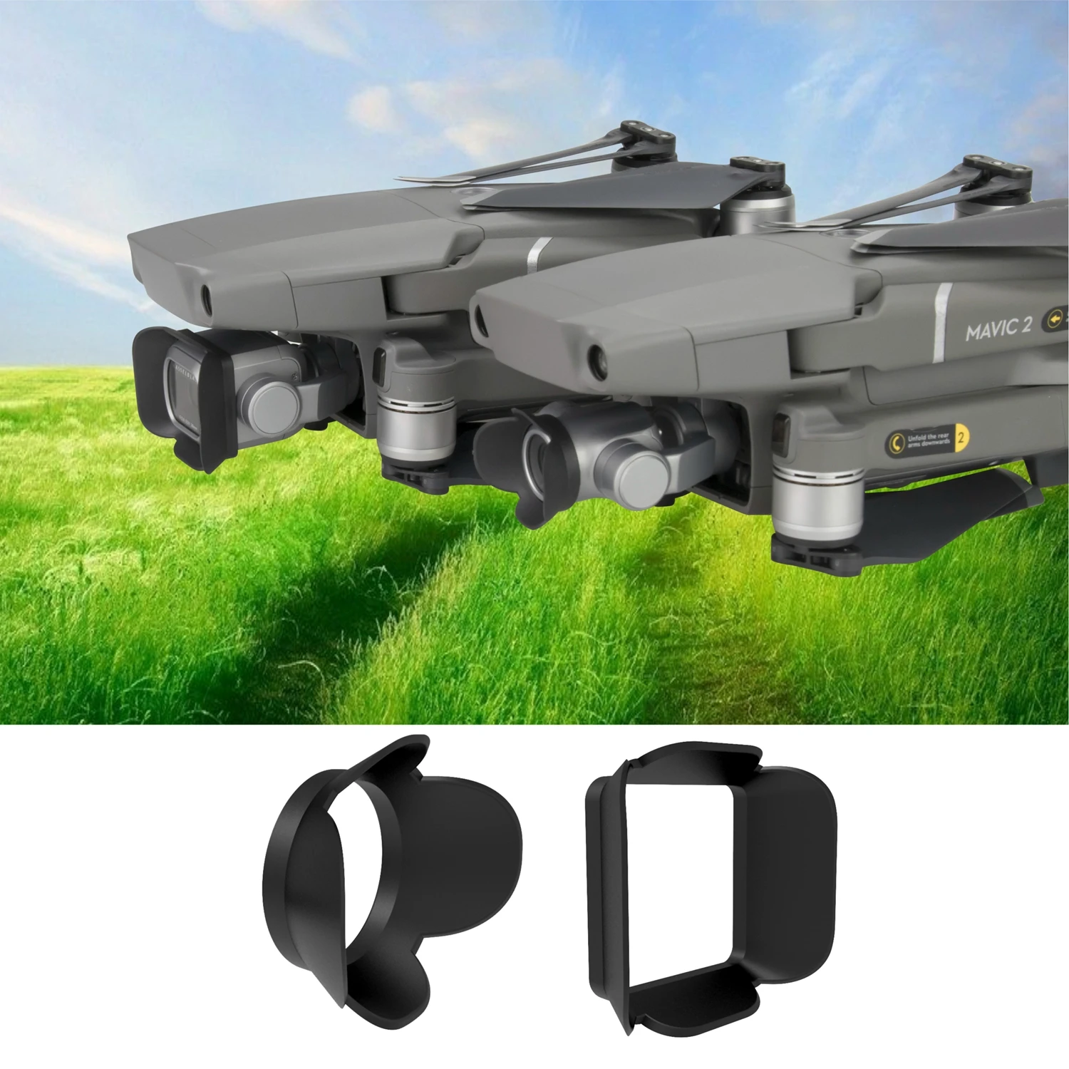 For Mavic2 Camera Lens Sun Hood Cover Sun Shade Anti-glare Sunshade Gimbal Camera Protector for DJI Mavic 2 Pro Zoom Spare Parts
For Mavic2 Camera Lens Sun Hood Cover Sun Shade Anti-glare Sunshade Gimbal Camera Protector for DJI Mavic 2 Pro Zoom Spare Parts
