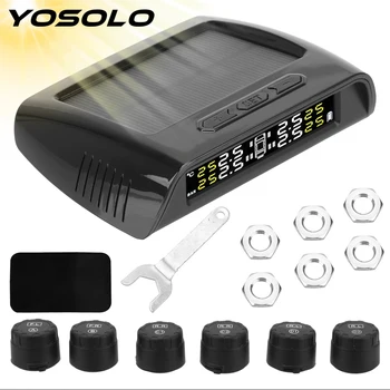 USB Solar Charging Car Tire Pressure Monitoring 6Pcs Sensor TPMS System High Temperature 8.0bar for Truck Trailers RVs Campers
USB Solar Charging Car Tire Pressure Monitoring 6Pcs Sensor TPMS System High Temperature 8.0bar for Truck Trailers RVs Campers