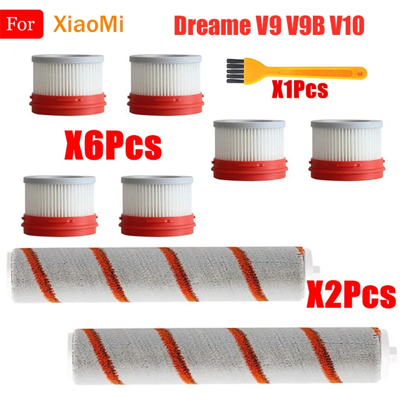 HEPA Filter For XiaoMi Dreame V9 V9B V10 Wireless Handheld Vacuum Cleaner Accessories Hepa Filter Roller Brush Parts Kit
HEPA Filter For XiaoMi Dreame V9 V9B V10 Wireless Handheld Vacuum Cleaner Accessories Hepa Filter Roller Brush Parts Kit