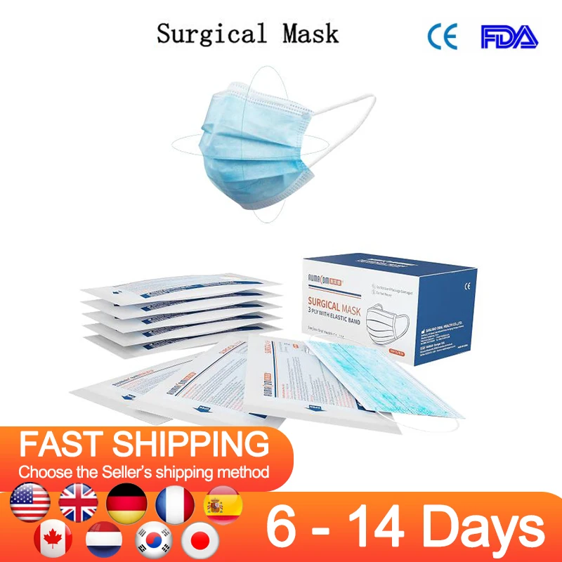 Fast delivery Disposable Medical Mask 3-layer mask 50pcs Face Mouth Masks Non Woven Disposable Anti-Dust Meltblown cloth Masks
Fast delivery Disposable Medical Mask 3-layer mask 50pcs Face Mouth Masks Non Woven Disposable Anti-Dust Meltblown cloth Masks