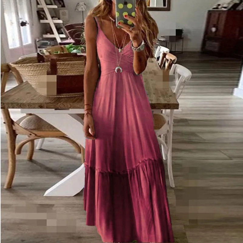 Loose V Neck Gradient Color Dungaree Dress 2020 Spring And Summer New Style Women's Dress
Loose V Neck Gradient Color Dungaree Dress 2020 Spring And Summer New Style Women's Dress