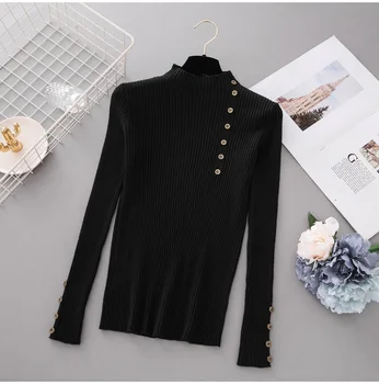 Women Femme Autumn Fashion Cashmere Knitted Sweater And Pullover Female Black color
Women Femme Autumn Fashion Cashmere Knitted Sweater And Pullover Female Black color
