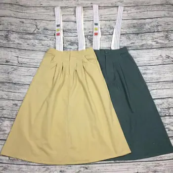 Vintage Plaid Women Long Skirt Harajuku School High Waist Kawaii Teenage Girl Pleated Suspender Mid Skirts Yellow Green Overalls
Vintage Plaid Women Long Skirt Harajuku School High Waist Kawaii Teenage Girl Pleated Suspender Mid Skirts Yellow Green Overalls