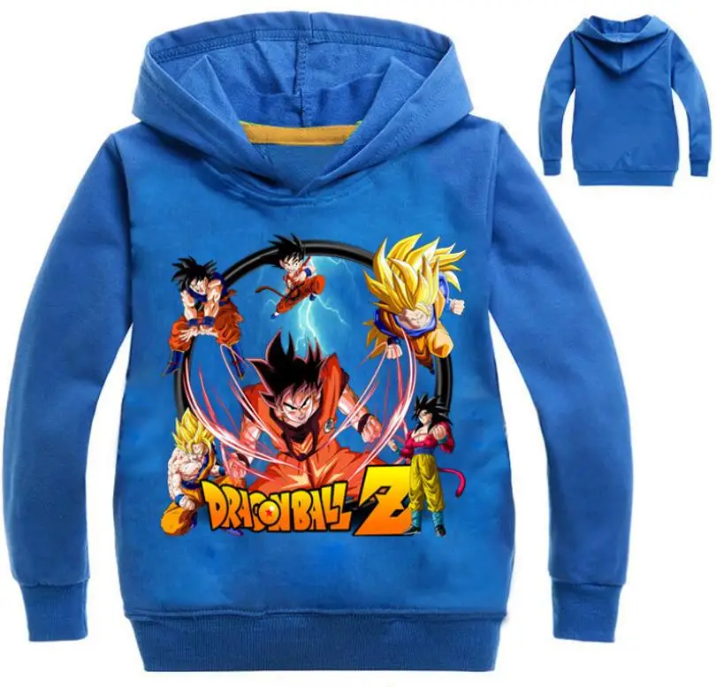 

Sudadera con capucha de Anime para niños 3D Bola de Dragón Z sudaderas con capucha Goku Pullover prendas de vestir exteriores de manga larga Hip Hop otoño Camiseta de algodón