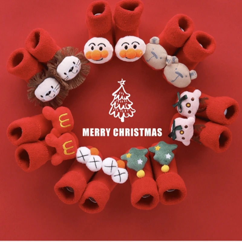 Christmas Themed Children Cotton Cartoon Jacquard Socks Red Christmas Baby Socks Autumn Winter Absorb Sweat Permeability Socks
Christmas Themed Children Cotton Cartoon Jacquard Socks Red Christmas Baby Socks Autumn Winter Absorb Sweat Permeability Socks